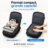 Aervano AirPack™ — Sac de voyage à compression