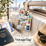 Aervano VoyageTag™ — Étiquette de bagage légère