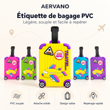Aervano AirTag™ — Étiquette de bagage PVC