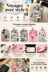 Aervano VoyageTag™ — Étiquette de bagage légère