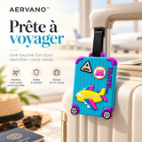 Aervano AirTag™ — Étiquette de bagage PVC