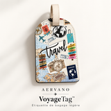Aervano VoyageTag™ — Étiquette de bagage légère