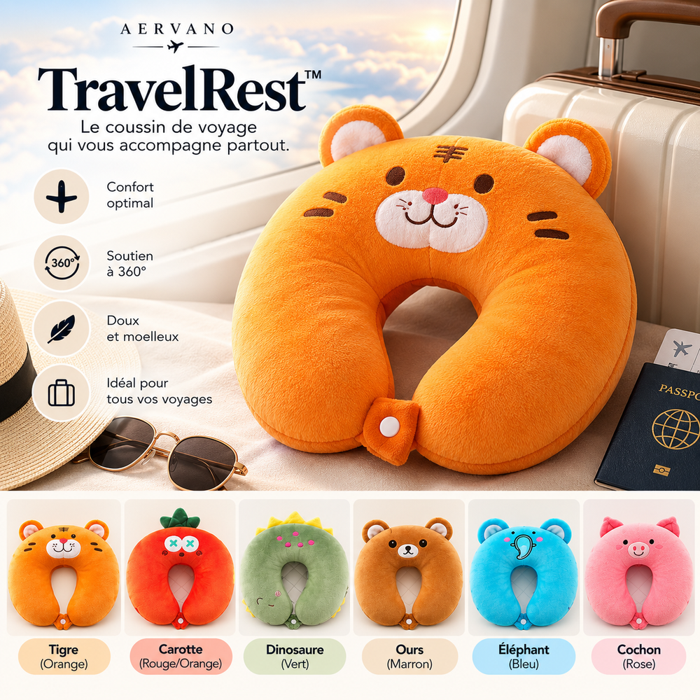 Aervano TravelPillow™ — Coussin de voyage