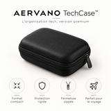 Aervano TechCase™ — Organiseur de chargeur et câbles
