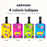 Aervano AirTag™ — Étiquette de bagage PVC